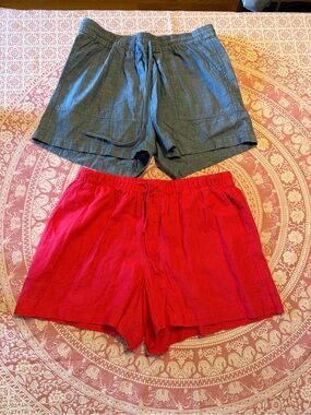 JCREW + GAP linen shorts